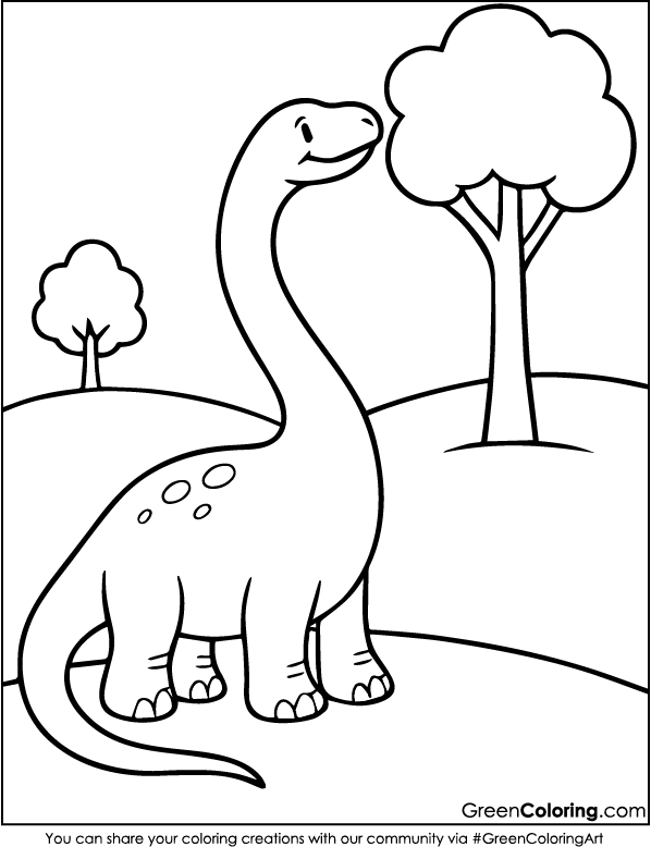 Free Dinosaur Coloring Pages Printable