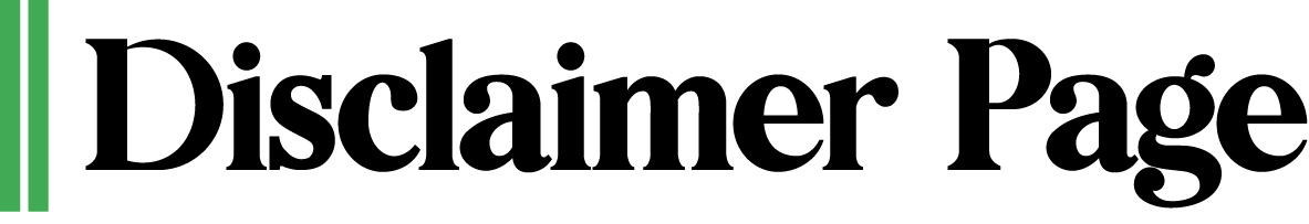 Disclaimer page