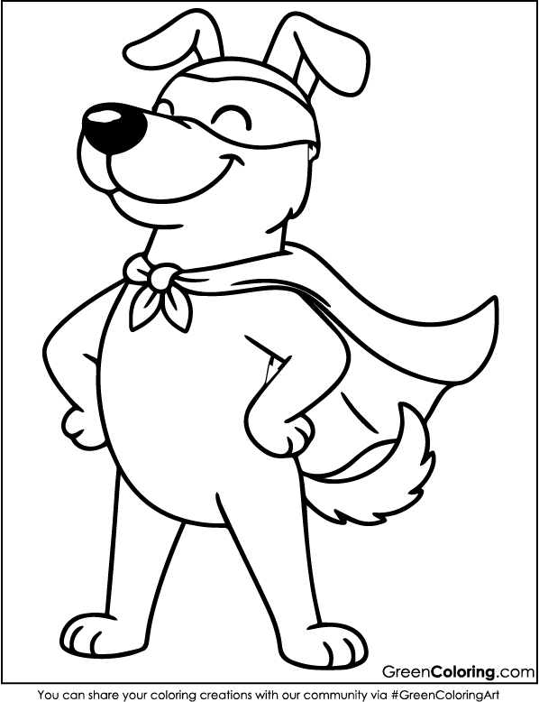 Download Free Printable Dog Coloring Pages PDF