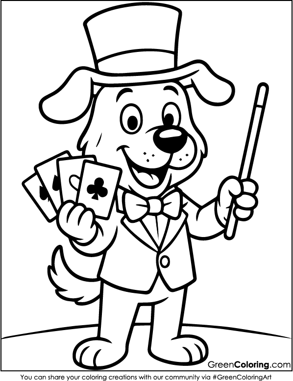 Download Free Printable Dog Coloring Sheet PDF