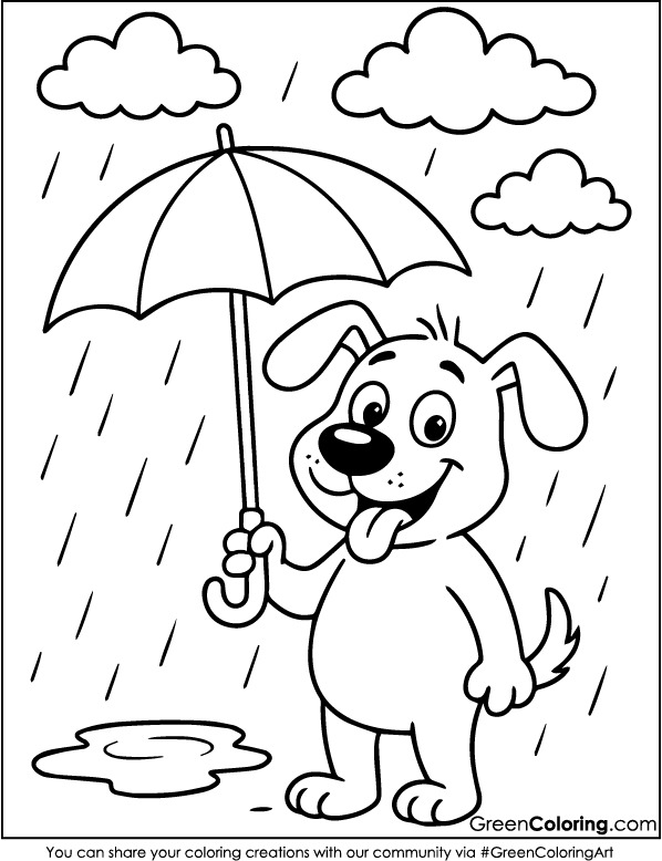 Download Free Printable Dog Coloring Sheet PDF