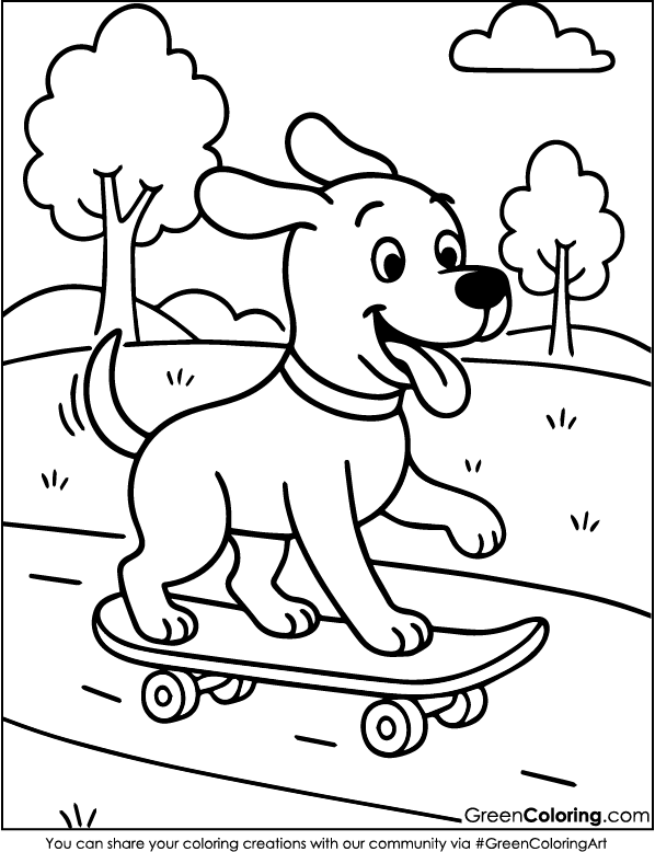 Dog Coloring Pages PDF