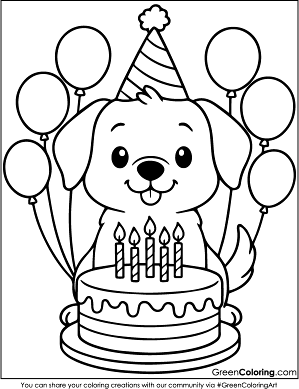 Printable Dog Coloring Pages PDF