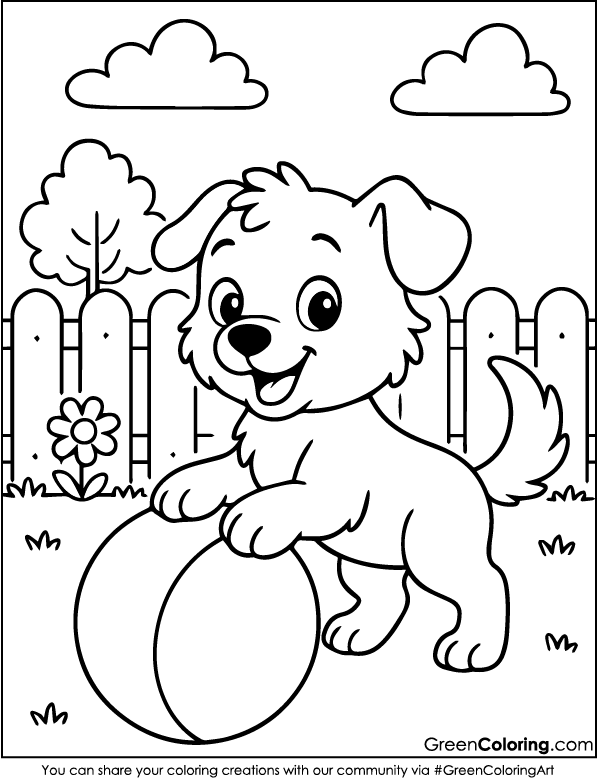 Printable Dog Coloring Pages PDF