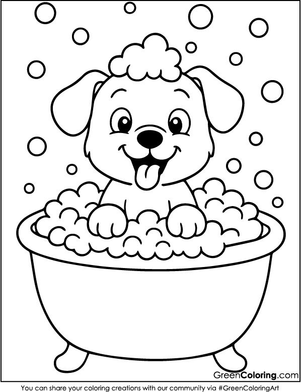 Free Printable Dog Coloring Pages PDF