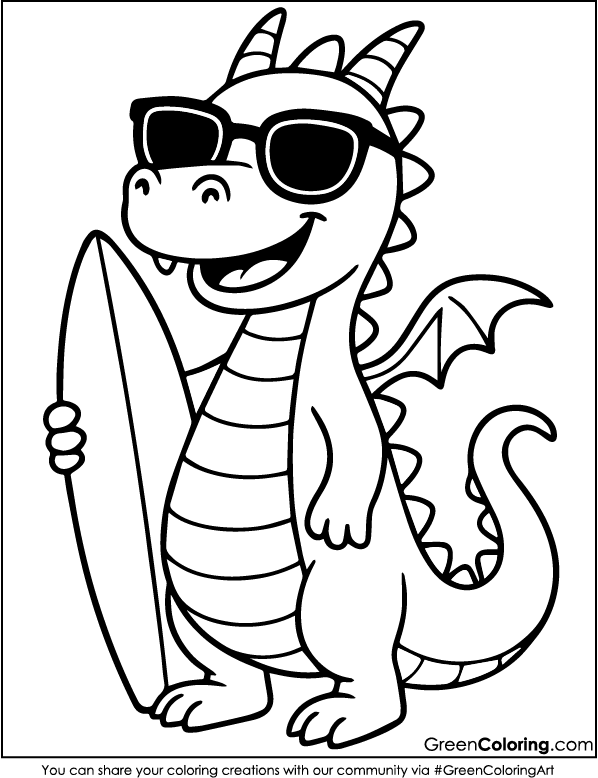 Dragon Coloring Sheets
