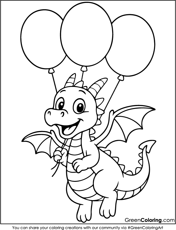 Dragon Coloring Page