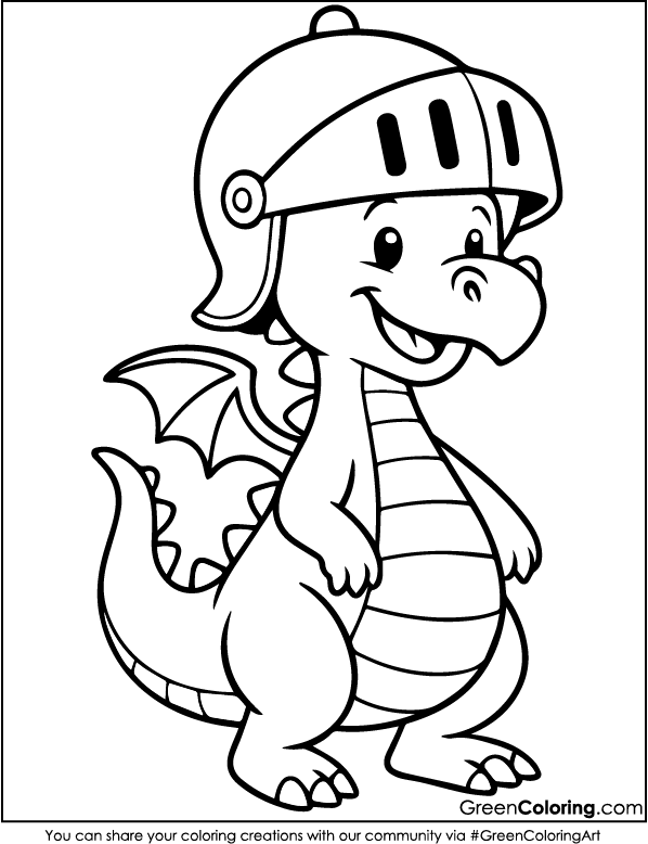 dragon coloring pages printable kids
