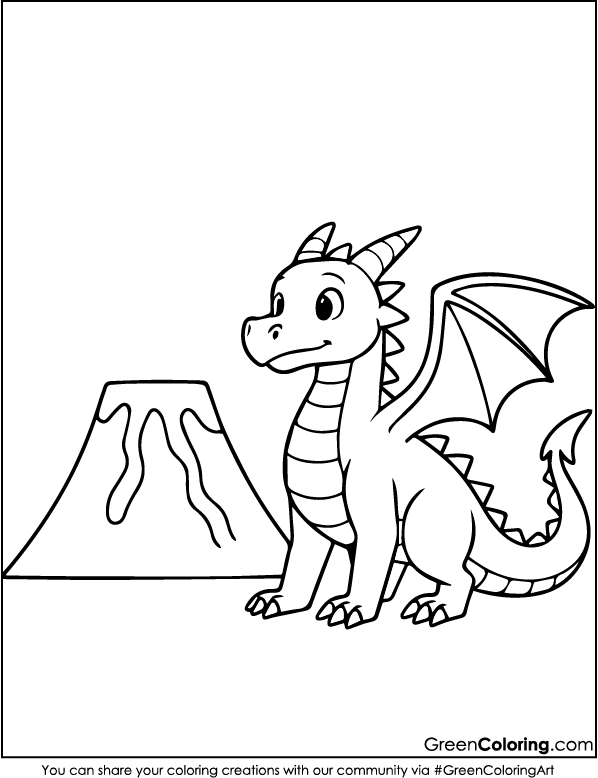 dragon coloring pages printable kids