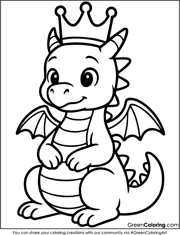 Free Dragon Coloring Pages