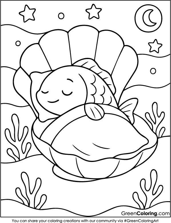 Download Free Fish Coloring Pages PDF Printable