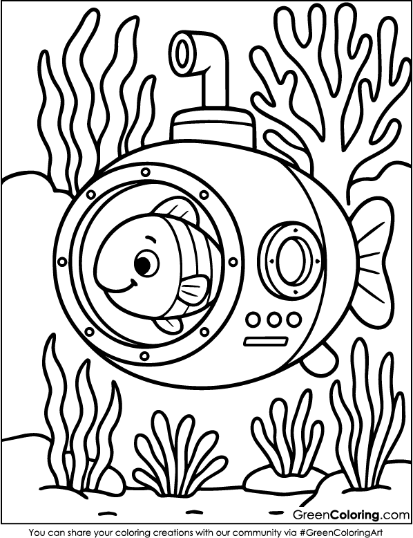 Download Free Fish Coloring Pages PDF Printable
