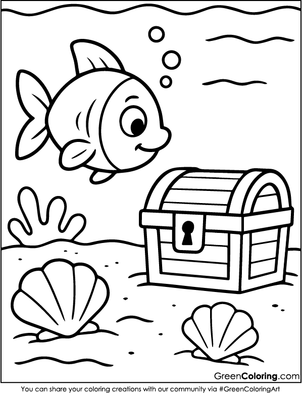 Free Fish Coloring Pages PDF