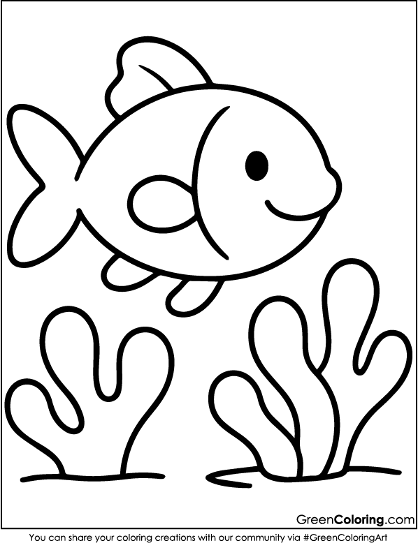 Free Fish Coloring Pages PDF
