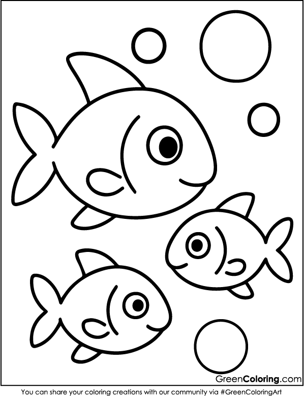 Free Fish Coloring Pages PDF