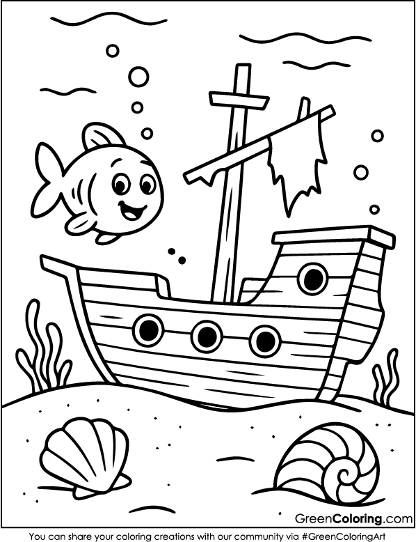 Free Fish Coloring Pages PDF Printable
