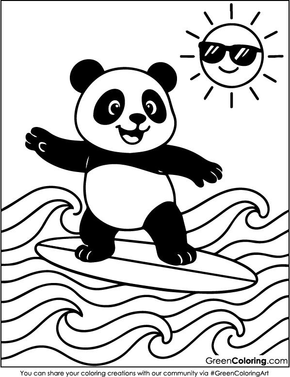 Free Panda Coloring Pages for Kids and Toddlers