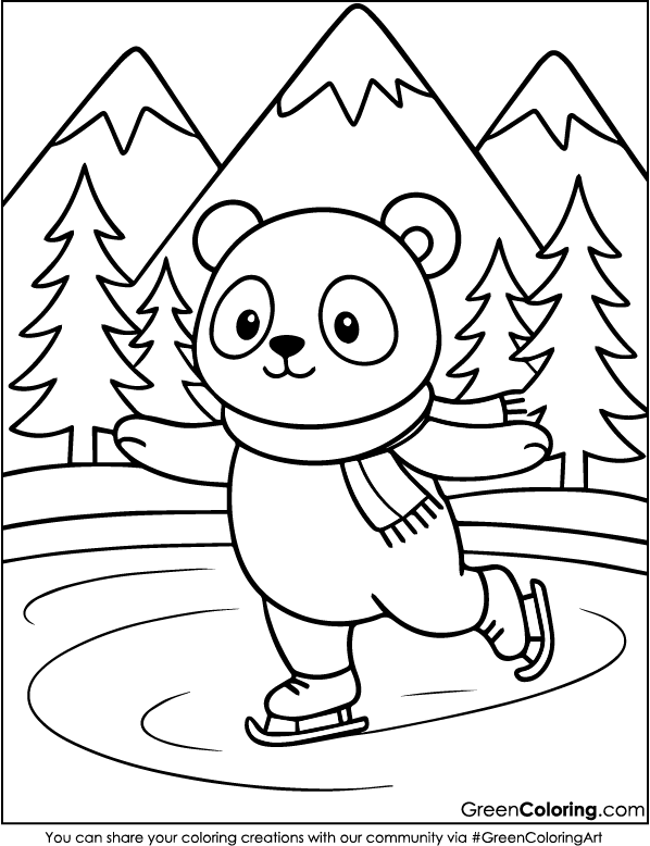Download Free Printable Panda Coloring Sheet PDF