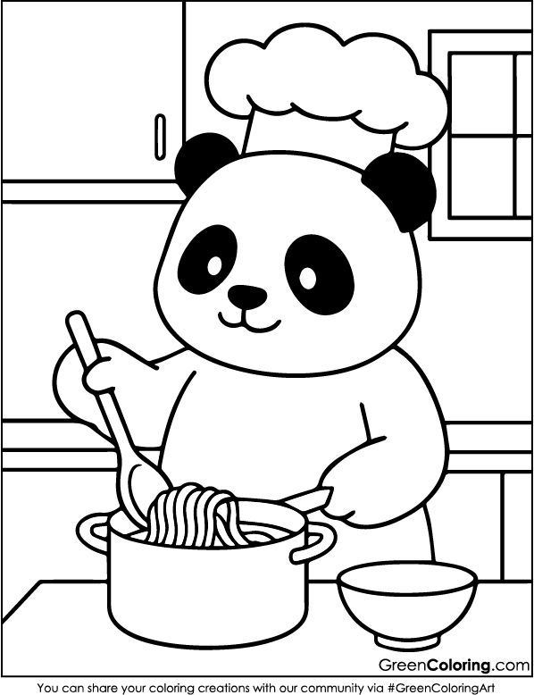 Panda Coloring Pages
