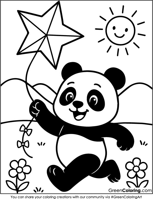 Panda Coloring Pages PDF