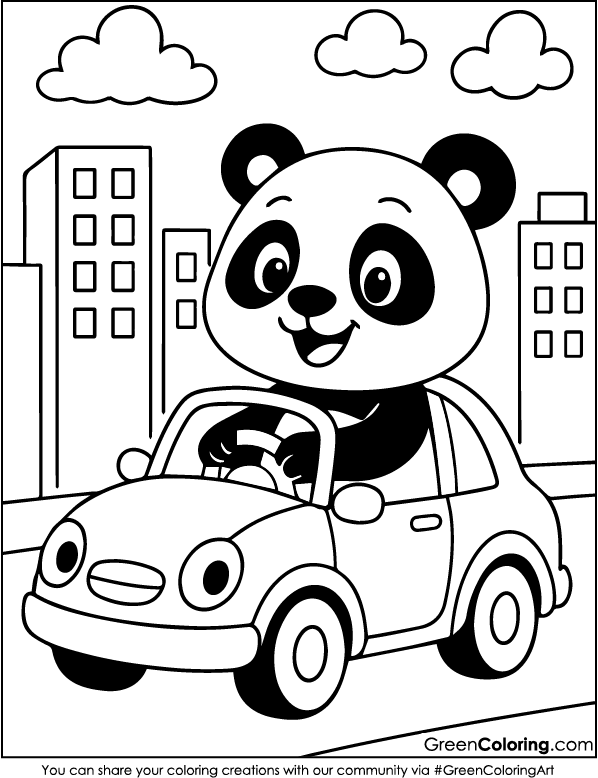 Download Printable Panda Coloring Pages PDF