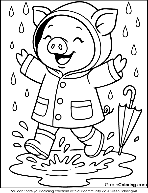 Pig Coloring Pages PDF
