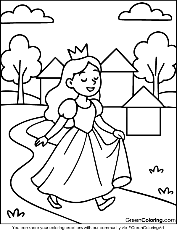 Princess Coloring Pages