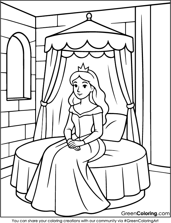 Princess Coloring Pages PDF
