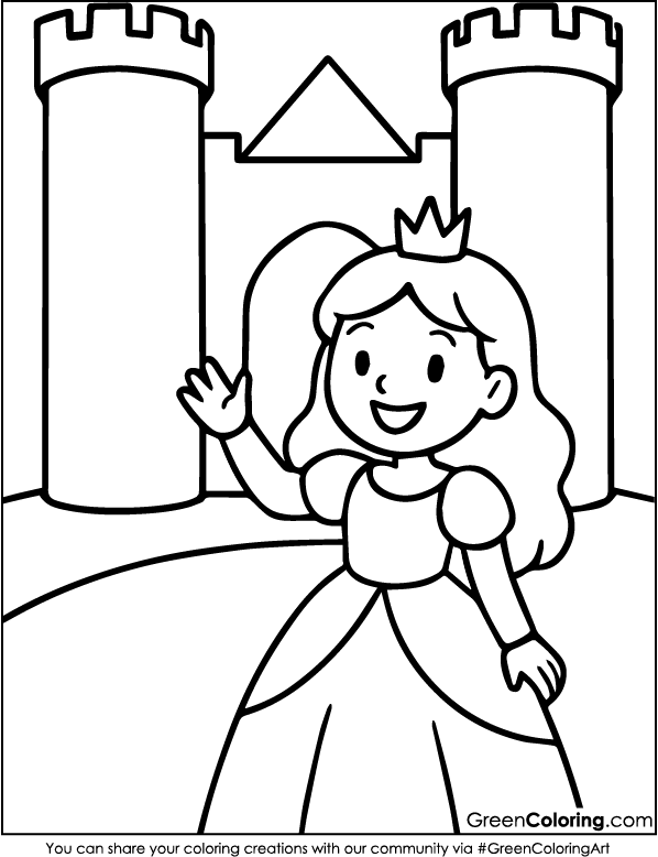 Printable Princess Coloring Pages PDF