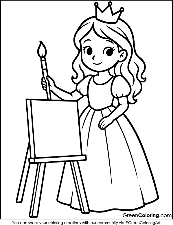 Princess Coloring Pages PDF