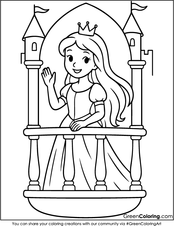 Princess Coloring Pages Printable