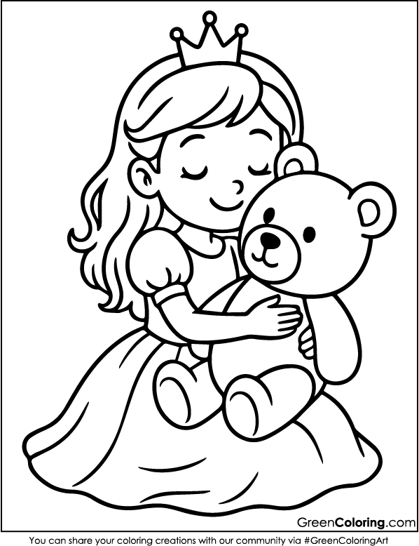 Princess Coloring Page