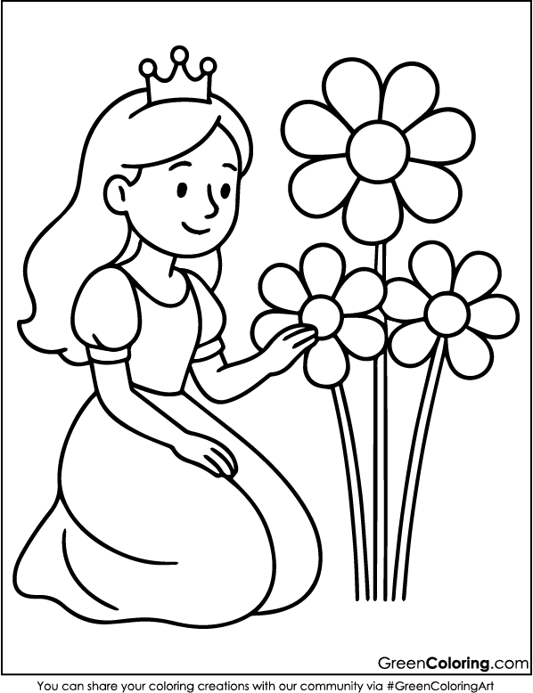 Free Princess Coloring Sheets