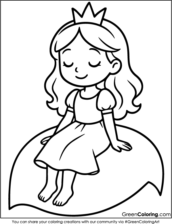 Free Princess Coloring Sheets for Kids and Toddlers