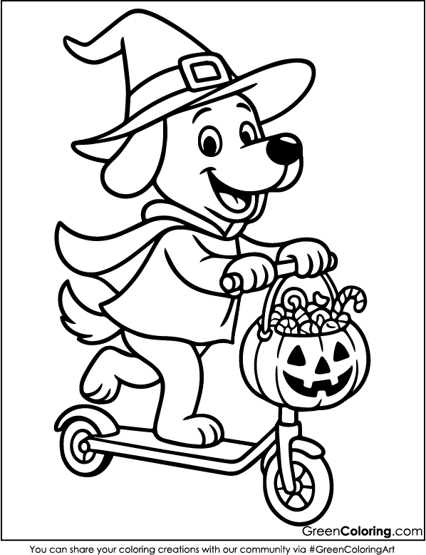 Download Free Printable Scooter Coloring Pages PDF