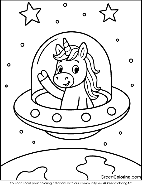 Download Free Unicorn Coloring Pages PDF Printable