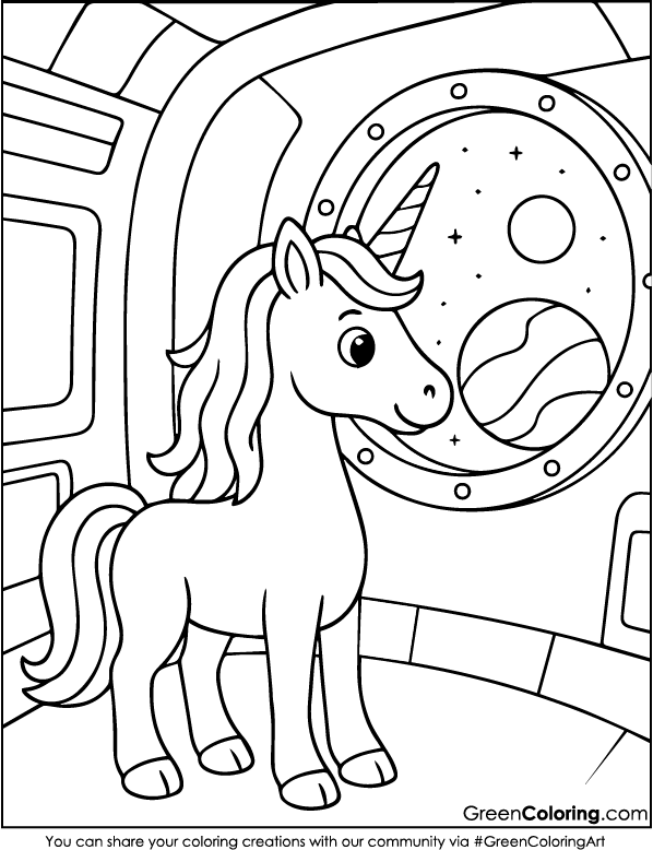 Free Unicorn Coloring Pages for Kids and Toddlers