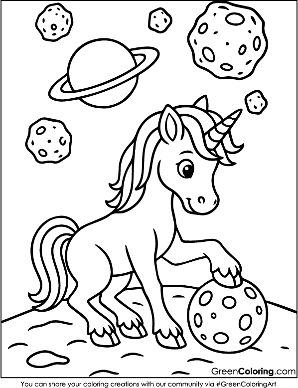 Printable Unicorn Coloring Pages for Kids and Toddlers