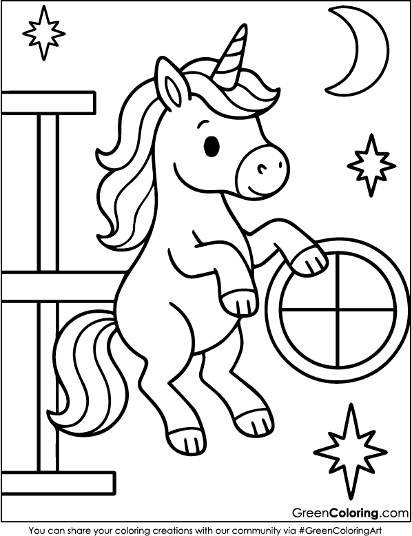 Printable Unicorn Coloring Pages for Kids and Toddlers