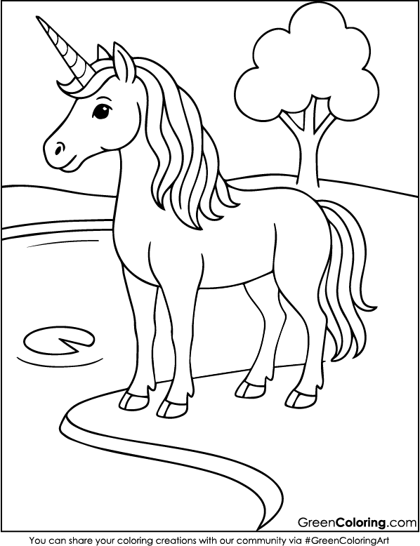 Printable Unicorn Coloring Pages for Kids and Toddlers