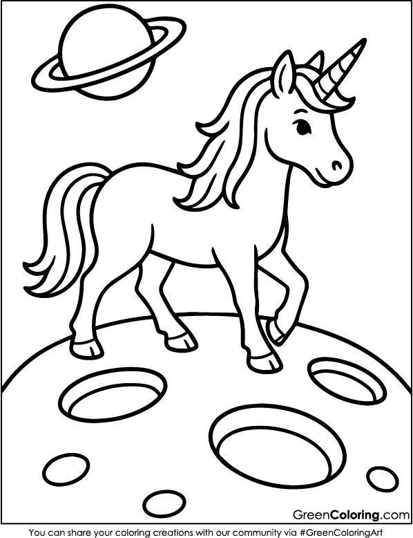 Free Unicorn Coloring Pages PDF