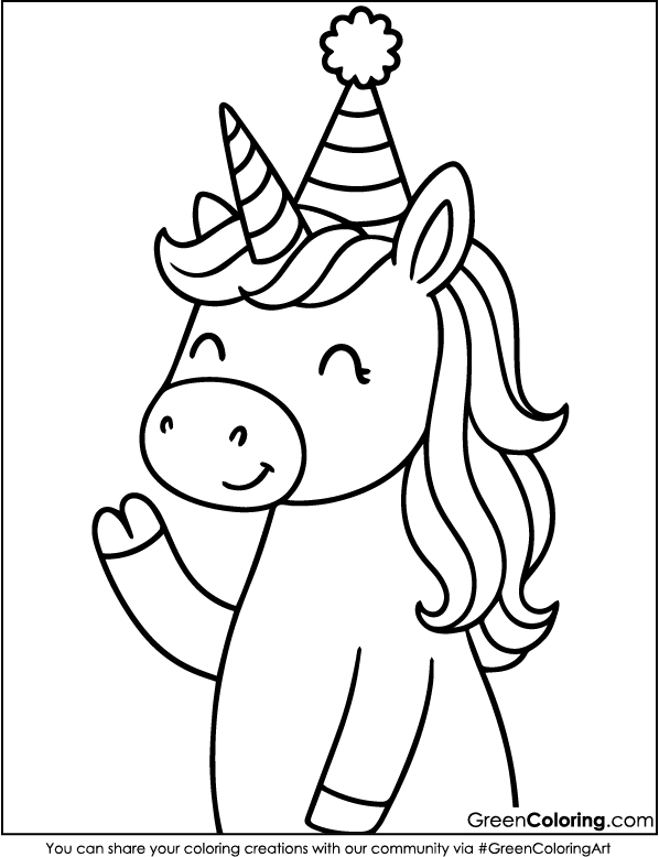 Free Unicorn Coloring Pages PDF