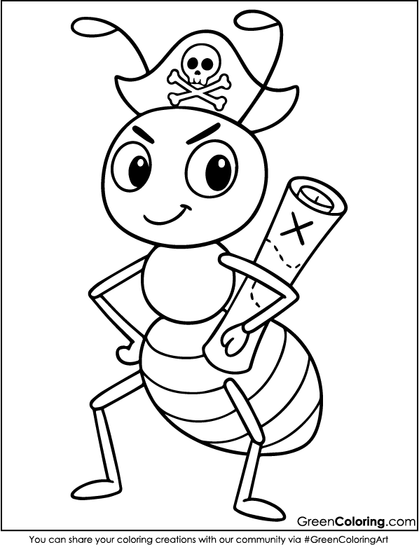 Ant Coloring Pages