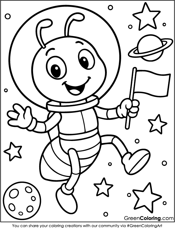 Free Printable Ant Coloring Pages PDF