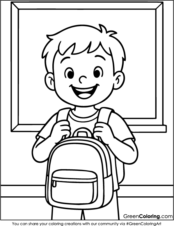 Back to School Coloring Pages PDF