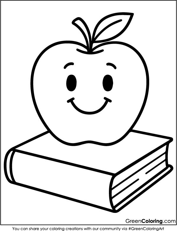 Download Free Printable Back to School Coloring Sheet PDF