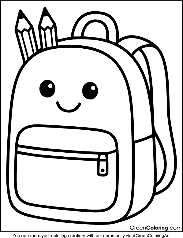Download Free Printable Back to School Coloring Sheet PDF