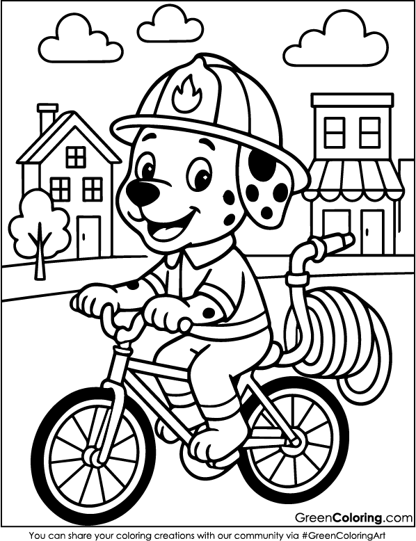 Free Printable Bicycle Coloring Pages PDF