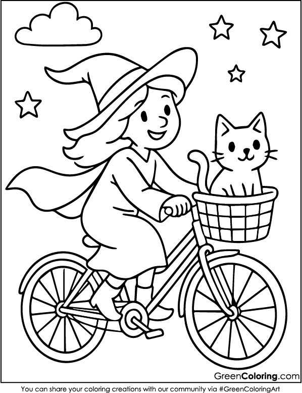 Bicycle Coloring Pages