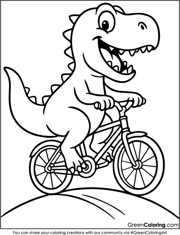 Bicycle Coloring Pages